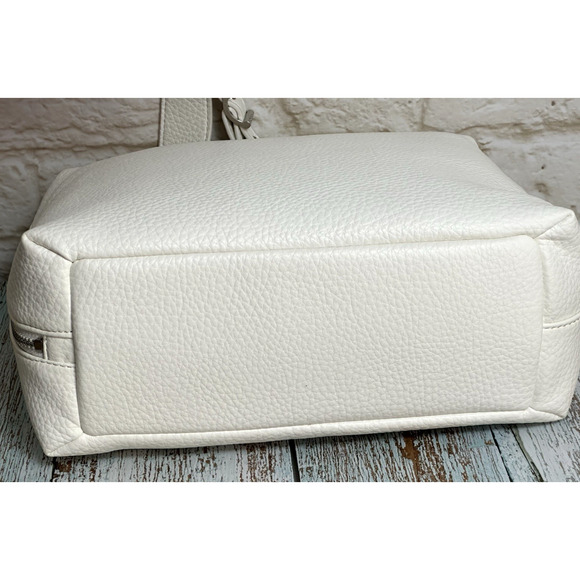 DKNY Donna Karen Zia‎ Small Hobo White Ivory Handbag Shoulder Bag - Picture 6 of 16